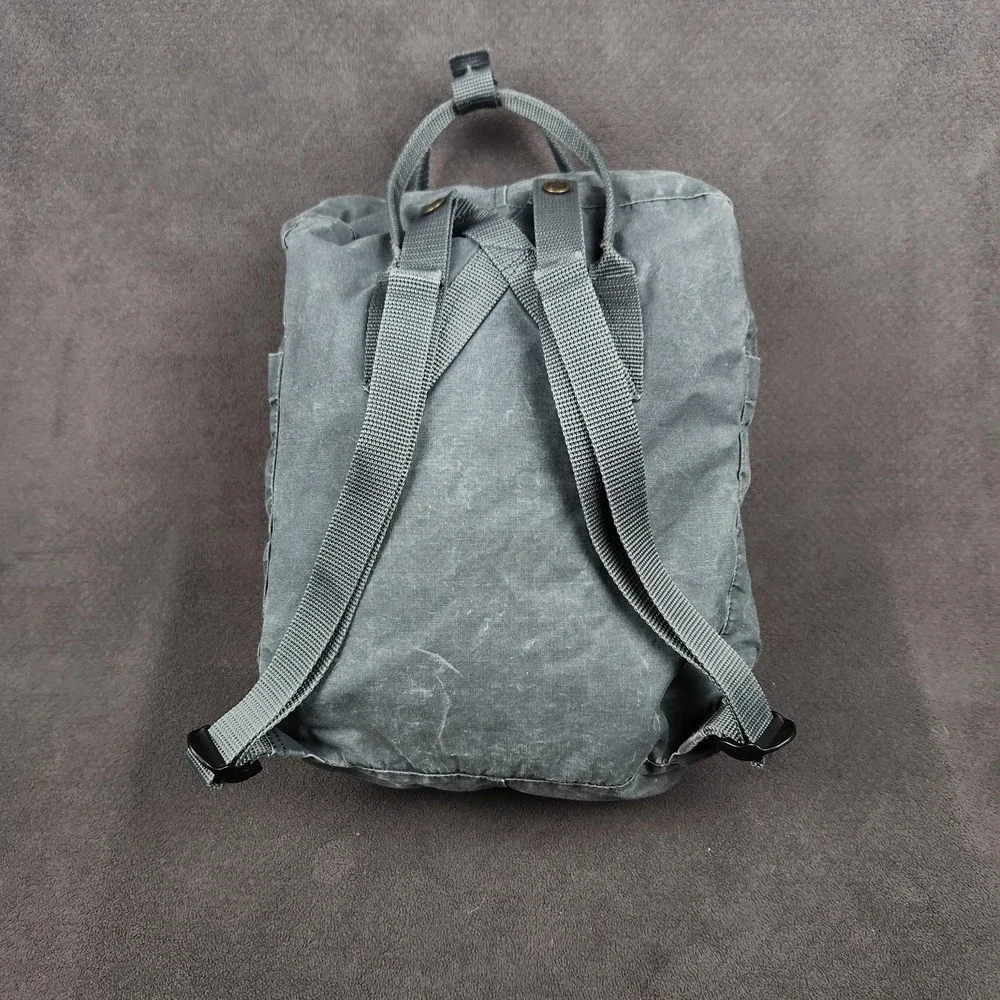 Fjallraven Gray Kanken 16L Backpack PVC Water Resistant Travel Unisex Daypack